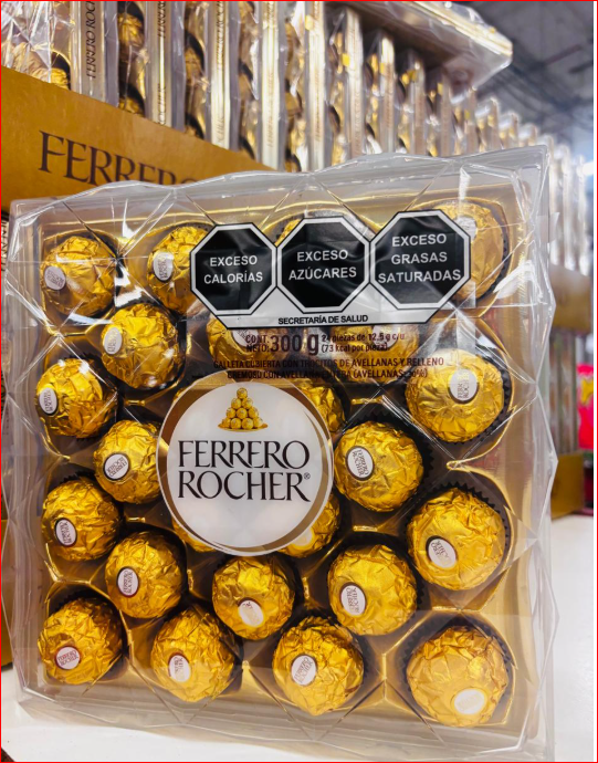 Chocolates Ferreros, caja grande 24 Pzas.